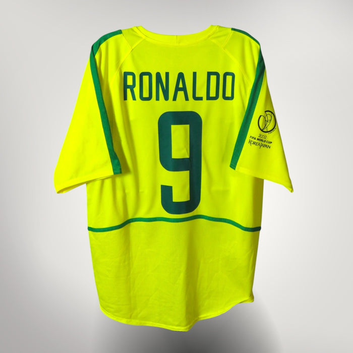 Brazil 2002-04 Home Ronaldo #9 Shirt S