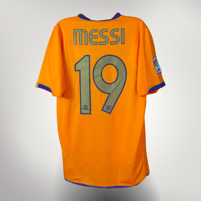 Vintage FC Barcelona 2006-2007 Away football shirt with Messi 19 print, size S, product code 146982 | Nostalgic Football Shirts