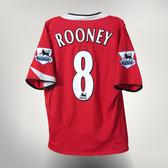 Manchester United 2004-06 Home Rooney #8 Shirt M