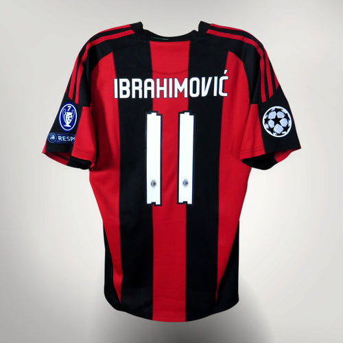 AC Milan 2010-2011 Home shirt, Ibrahimovic 11, Adidas, size M, product code P96288 | Nostalgic Football Shirts