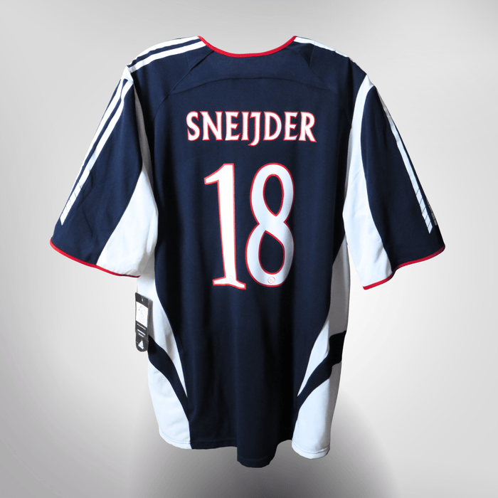 Vintage Ajax 2005-2006 Away football shirt with Sneijder 18 print, size XXL, brand new with tags | Nostalgic Football Shirts