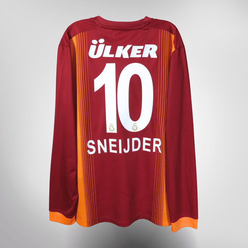 Vintage Galatasaray 2014-2015 Home longsleeve football shirt with Sneijder 10 print, size XL | Nostalgic Football Shirts