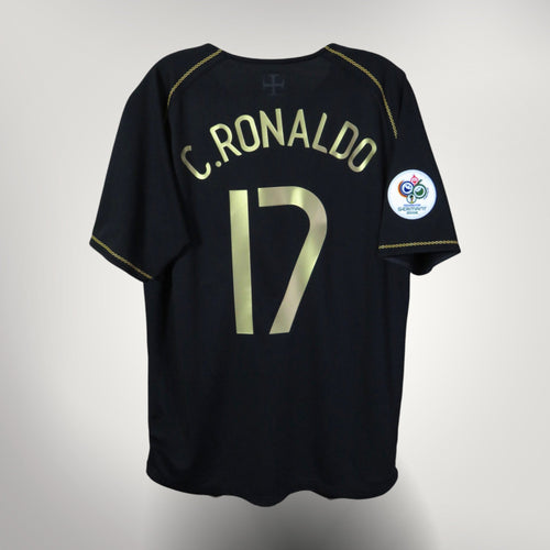 Vintage Portugal 2006-2008 Away football shirt with Ronaldo 17 print, size XL, product code 119266 | Nostalgic Football Shirts