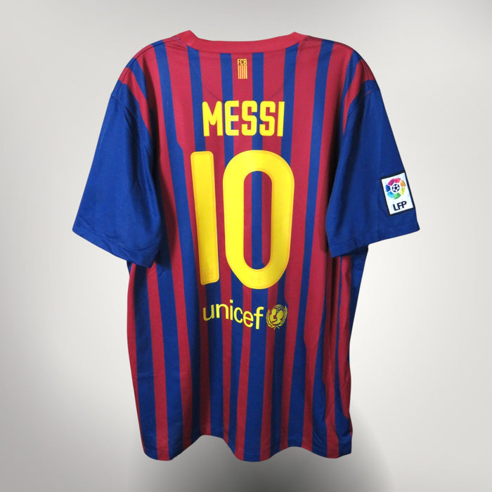 FC Barcelona 2011-12 Home Messi #10 Shirt XL
