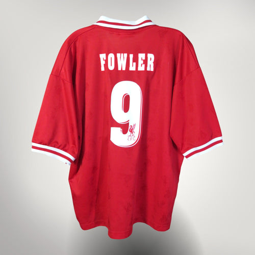Vintage Liverpool 1996-1998 Home football shirt with Fowler 9 print, size XL | Nostalgic Football Shirts