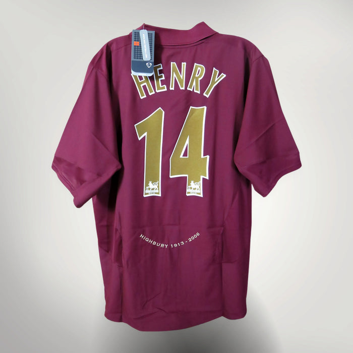 Arsenal 2005-2006 Home Player Issue shirt, Henry 14, Nike, size XL | Nostalgic Football Shirts