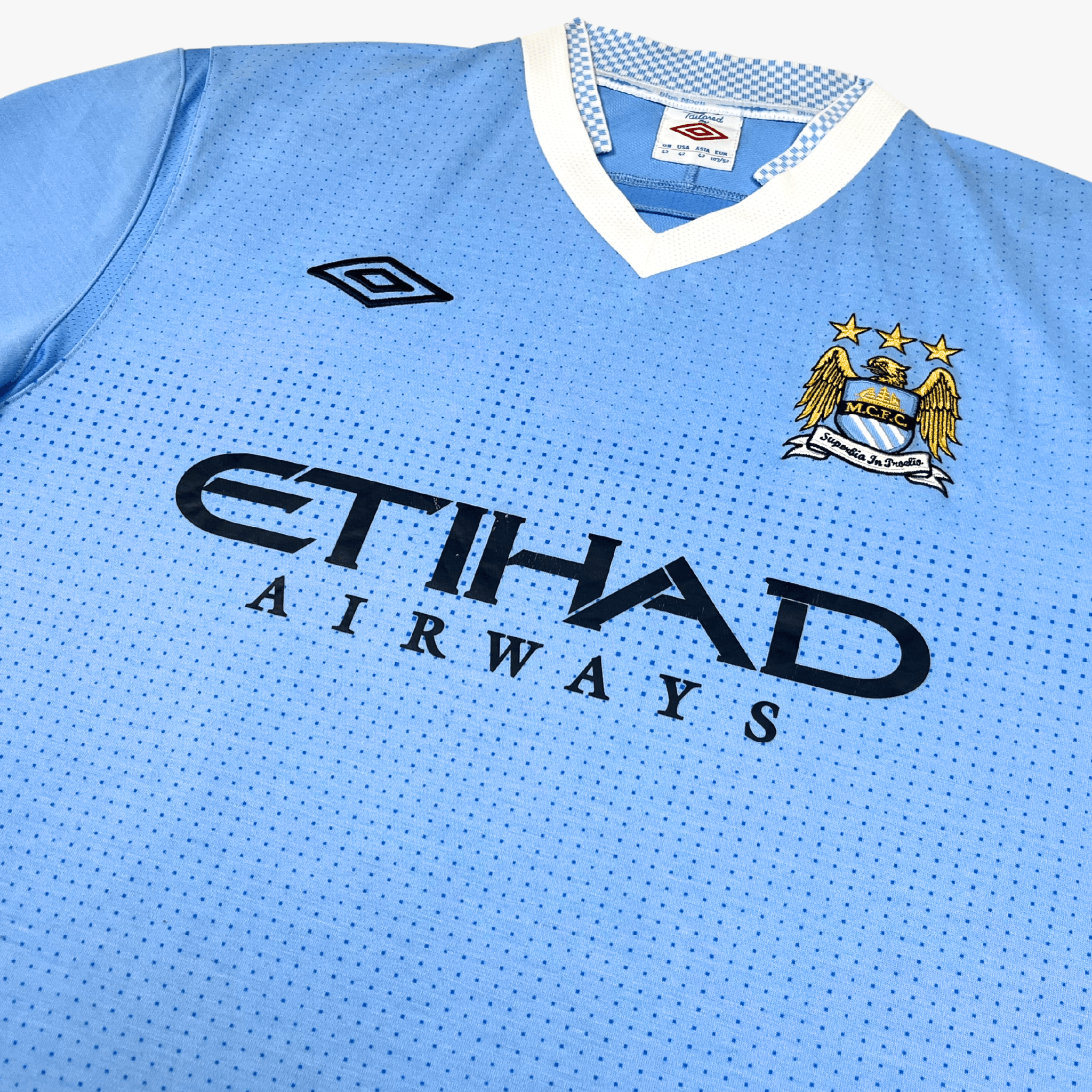 Manchester City 2011-12 Home Agüero #16 Shirt L