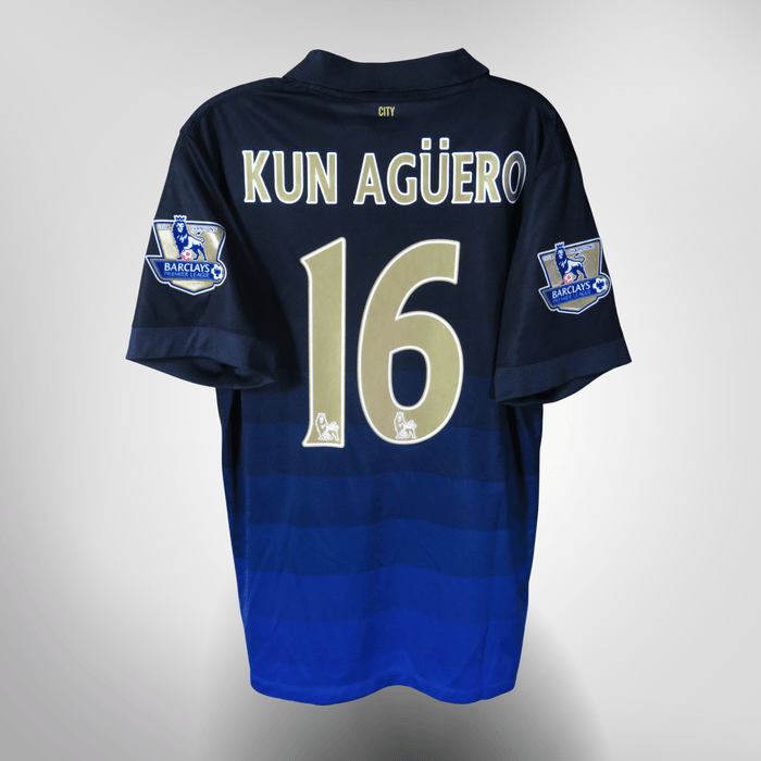 Manchester City 2014-15 Away Agüero #16 Shirt L