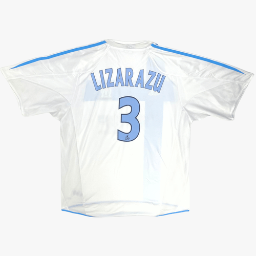 Vintage Marseille 2004-2005 Home football shirt with Lizarazu 3 print, size XXL | Nostalgic Football Shirts