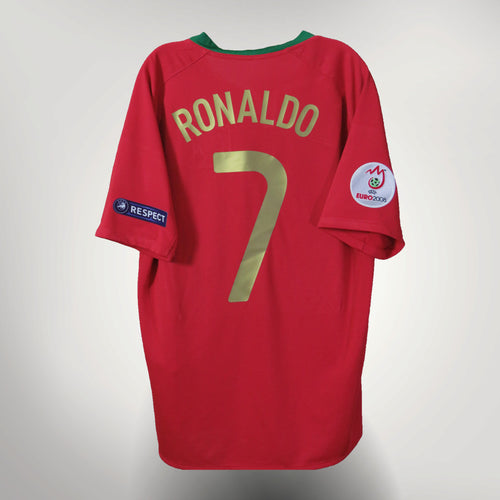 Portugal 2008-2009 Home shirt, Ronaldo 7, Nike, size M, product code 265759-611 | Nostalgic Football Shirts
