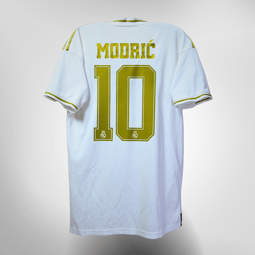 Vintage Real Madrid 2019-2020 Home football shirt with Modric print, size S | Nostalgic Football Shirts