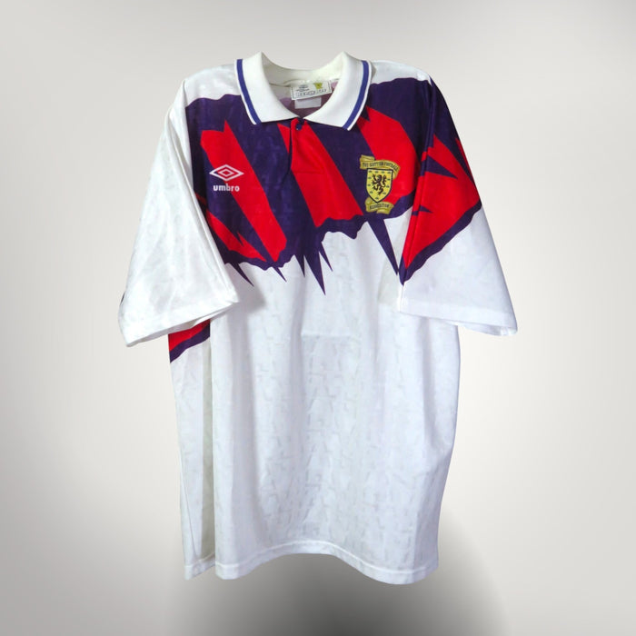 Vintage Scotland 1991-1993 Away football shirt, size L | Nostalgic Football Shirts
