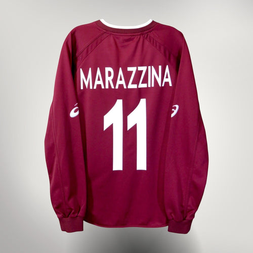 Vintage Torino 2004-2005 Home longsleeve football shirt with Marazzina 11 print, size S | Nostalgic Football Shirts