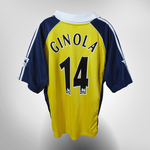 Vintage Tottenham 1999-2001 Away football shirt with Ginola 14 print, size XL | Nostalgic Football Shirts
