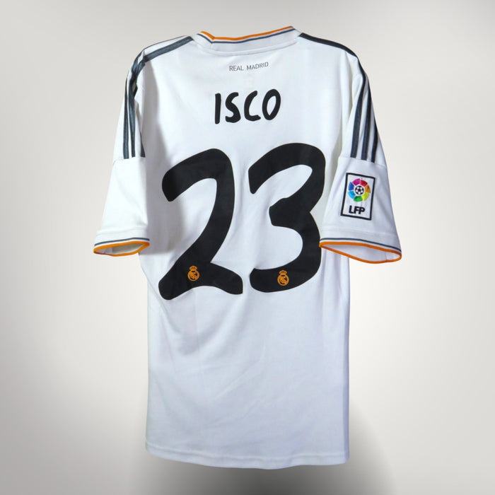 Vintage Real Madrid 2013-2014 Home football shirt with Isco 23 print, size S, product code Z29356 | Nostalgic Football Shirts