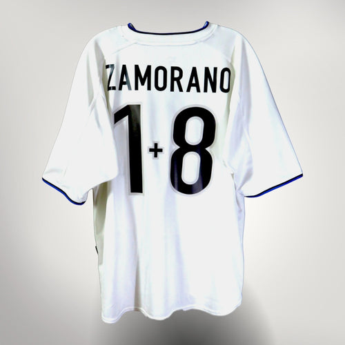 Nostalgic Football Shirts Inter Milan 1999-2000 uitshirt wit met Zamorano 1+8 bedrukking op de achterkant