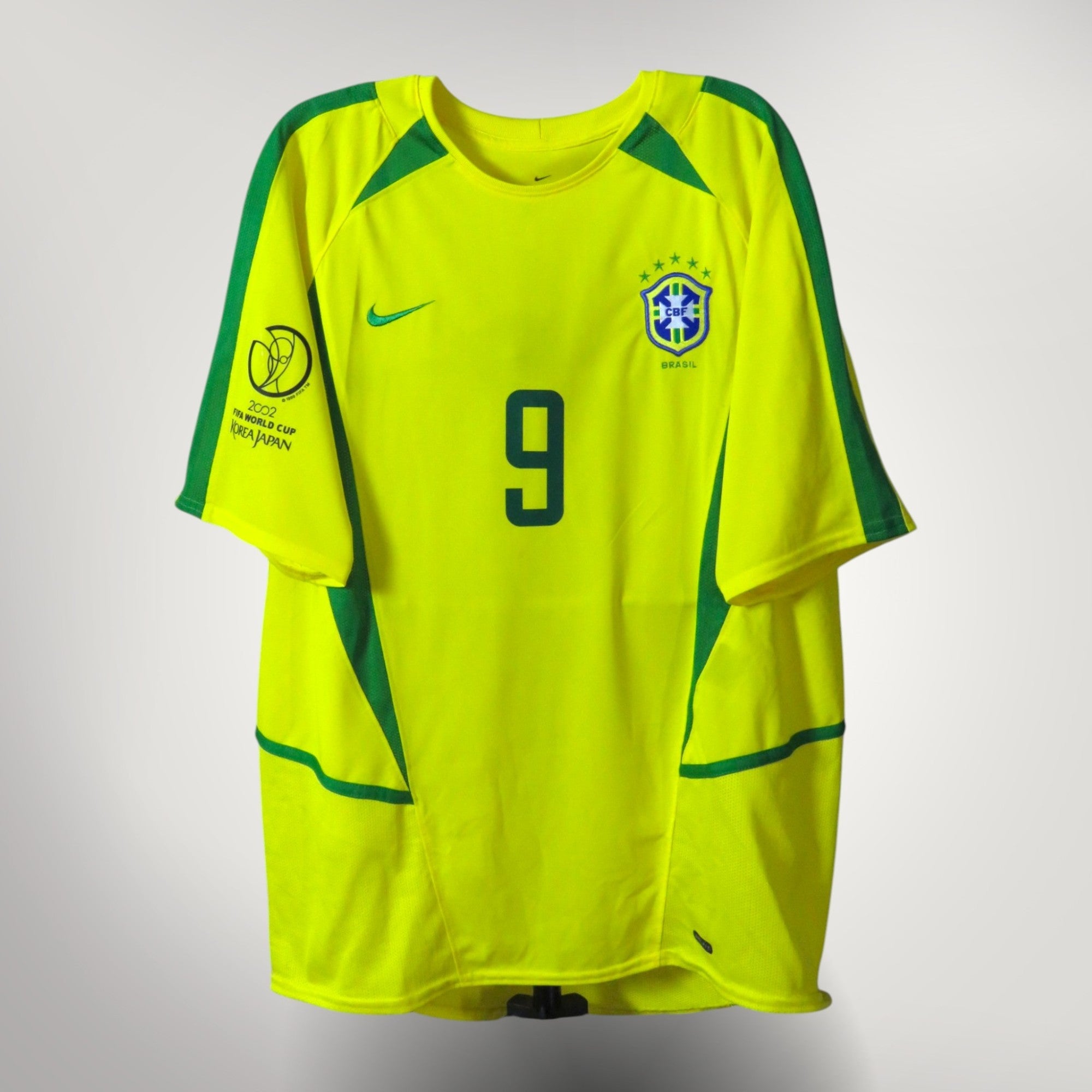 Brazil 2002-04 Home Ronaldo #9 Shirt S