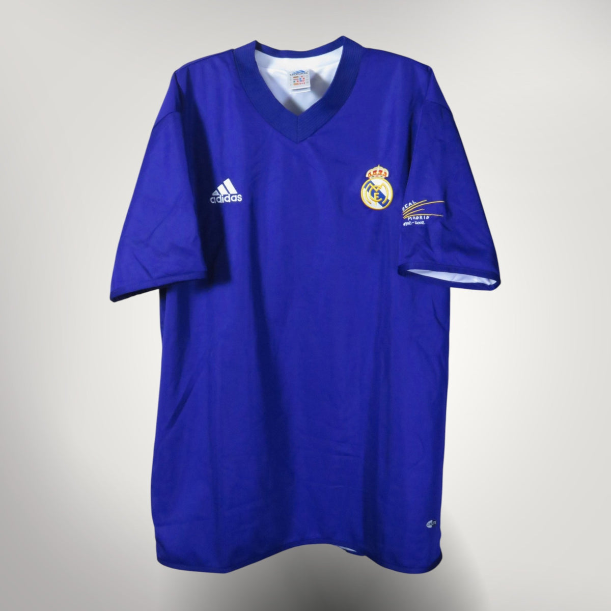 Authentic Adidas Real Madrid 2002-2003 Centenary Third shirt, Zidane 5 on the back, size L, product code 156649 | Nostalgic Football Shirts