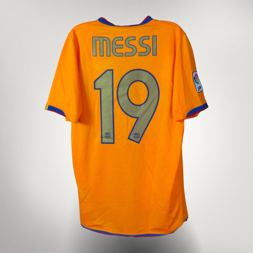 Vintage FC Barcelona 2006-2007 Away football shirt with Messi 19 print, size S, product code 146982 | Nostalgic Football Shirts
