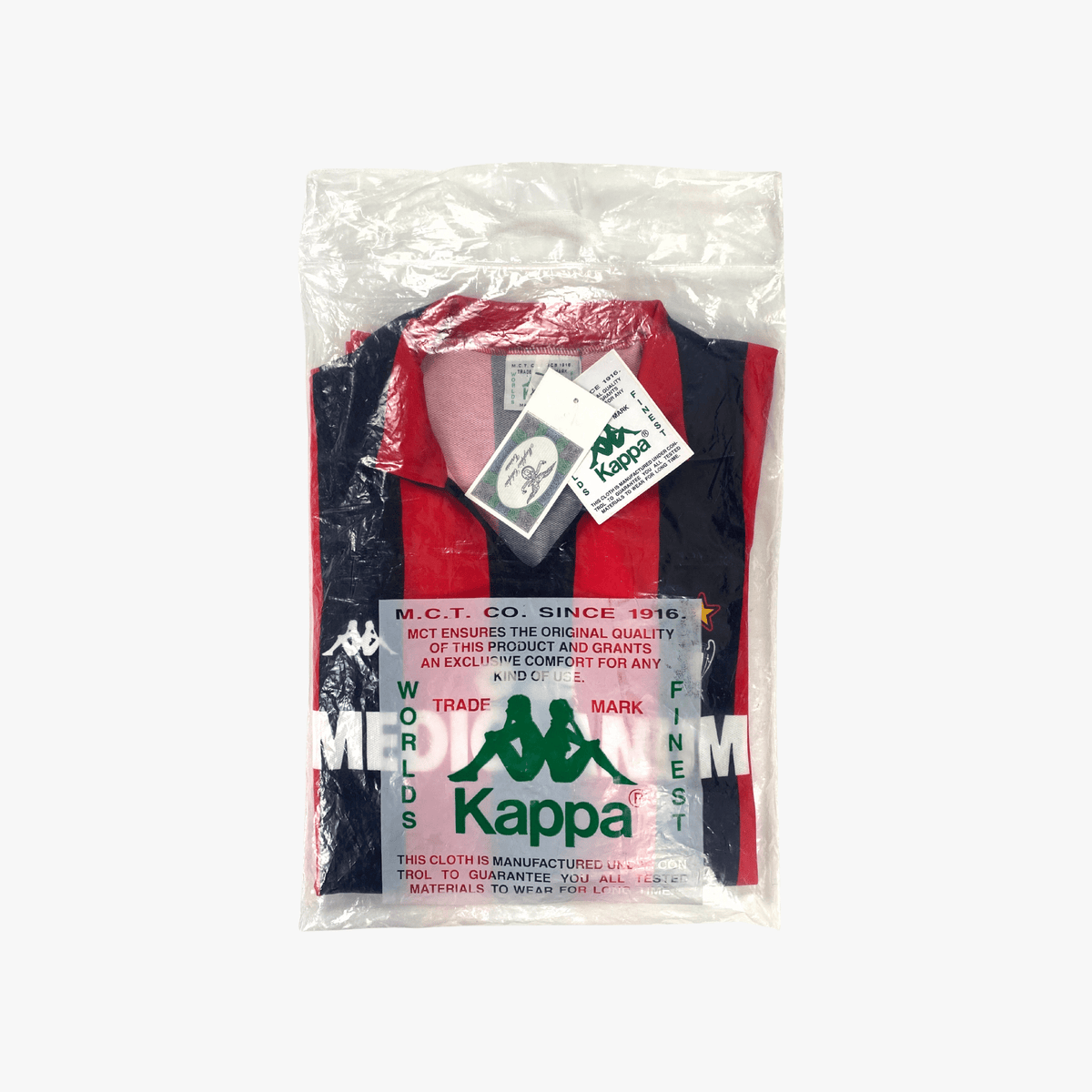 Original AC Milan 1989-1990 football shirt, size XL | Nostalgic Football Shirts