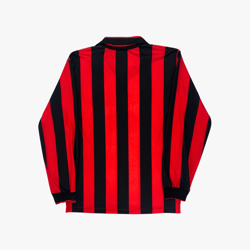 Authentic Adidas AC Milan 1991-1992 Home longsleeve shirt, size L | Nostalgic Football Shirts