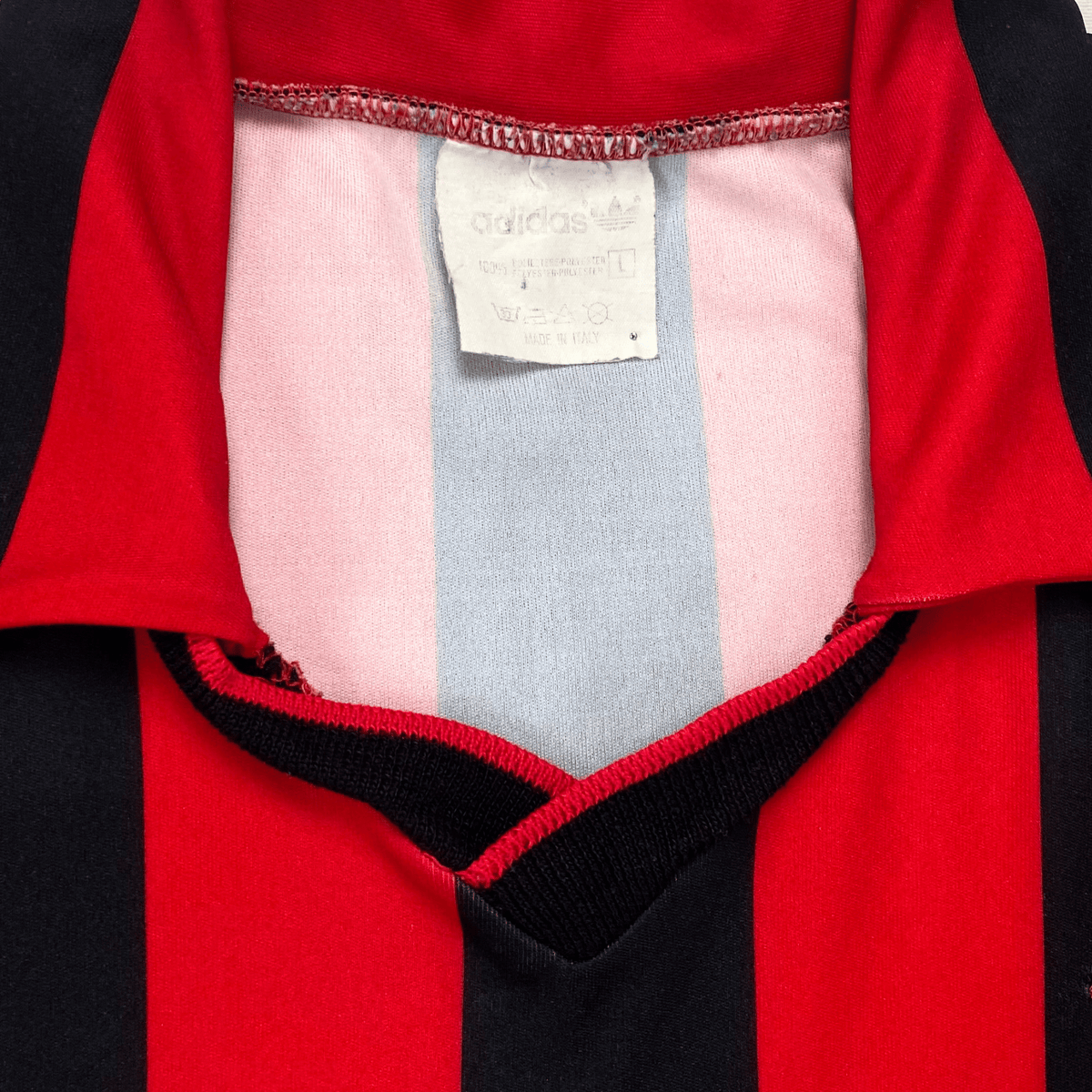 Authentic Adidas AC Milan 1991-1992 Home longsleeve shirt, size L | Nostalgic Football Shirts