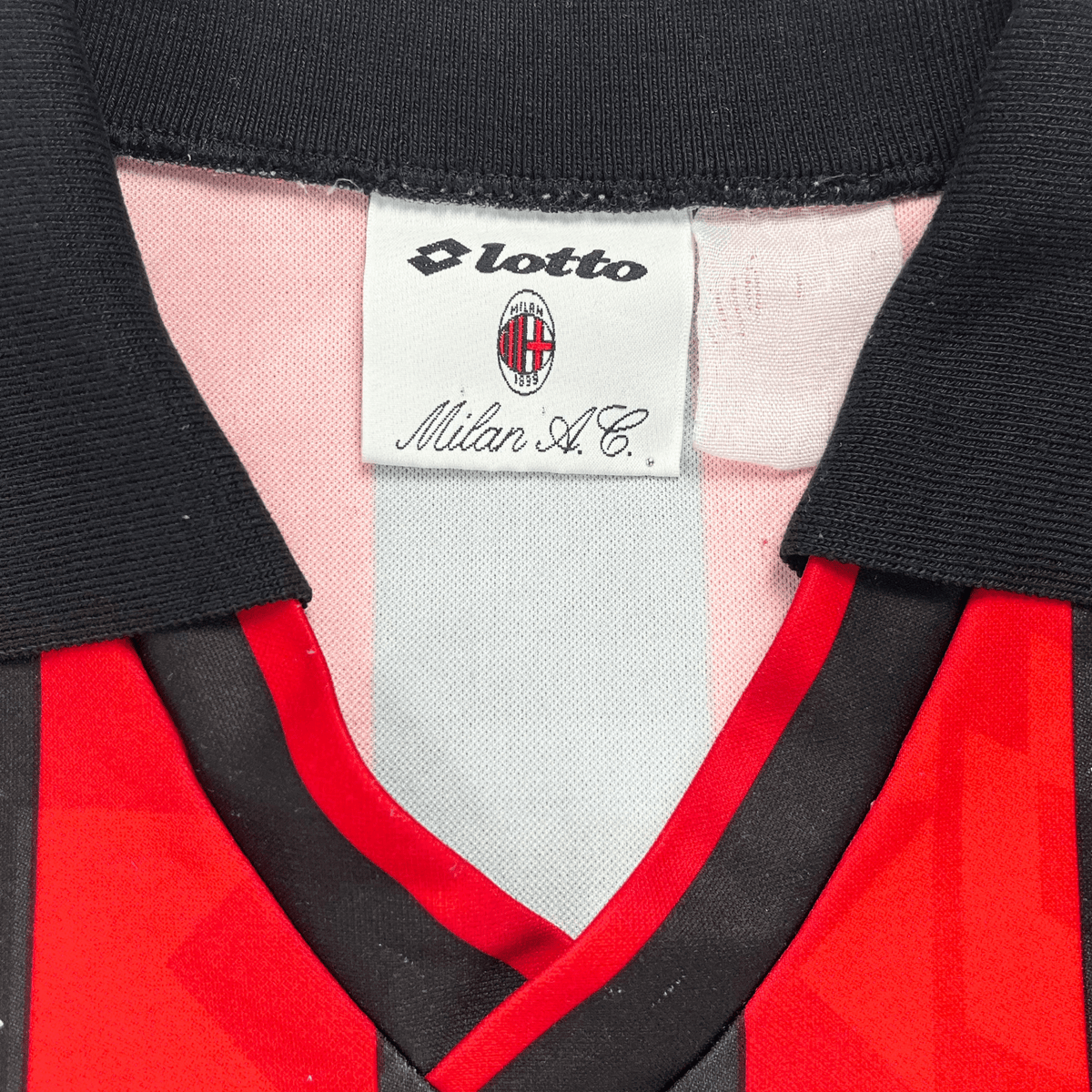 Authentic Lotto AC Milan 1994-1995 Home shirt, size L | Nostalgic Football Shirts