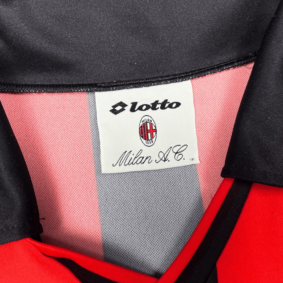 Vintage AC Milan 1994-1995 Home longsleeve football shirt, size M | Nostalgic Football Shirts