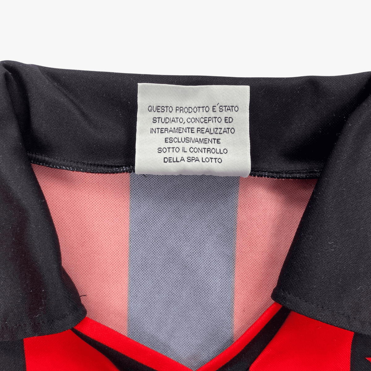 Authentic Lotto AC Milan 1994-1995 Home longsleeve shirt, size M | Nostalgic Football Shirts