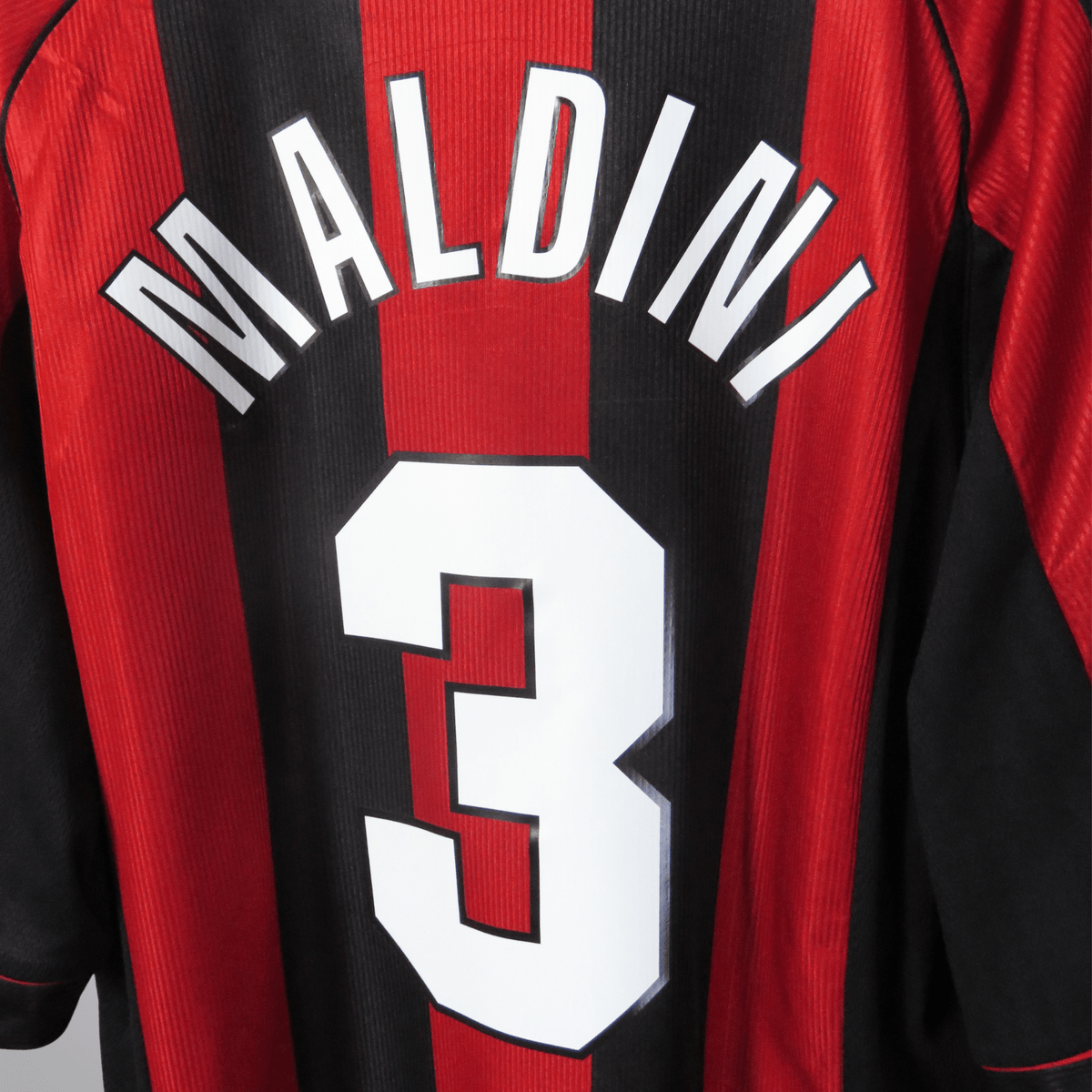 Retro AC Milan 1998-2000 Home football jersey by Adidas, Maldini 3, size XL | Nostalgic Football Shirts