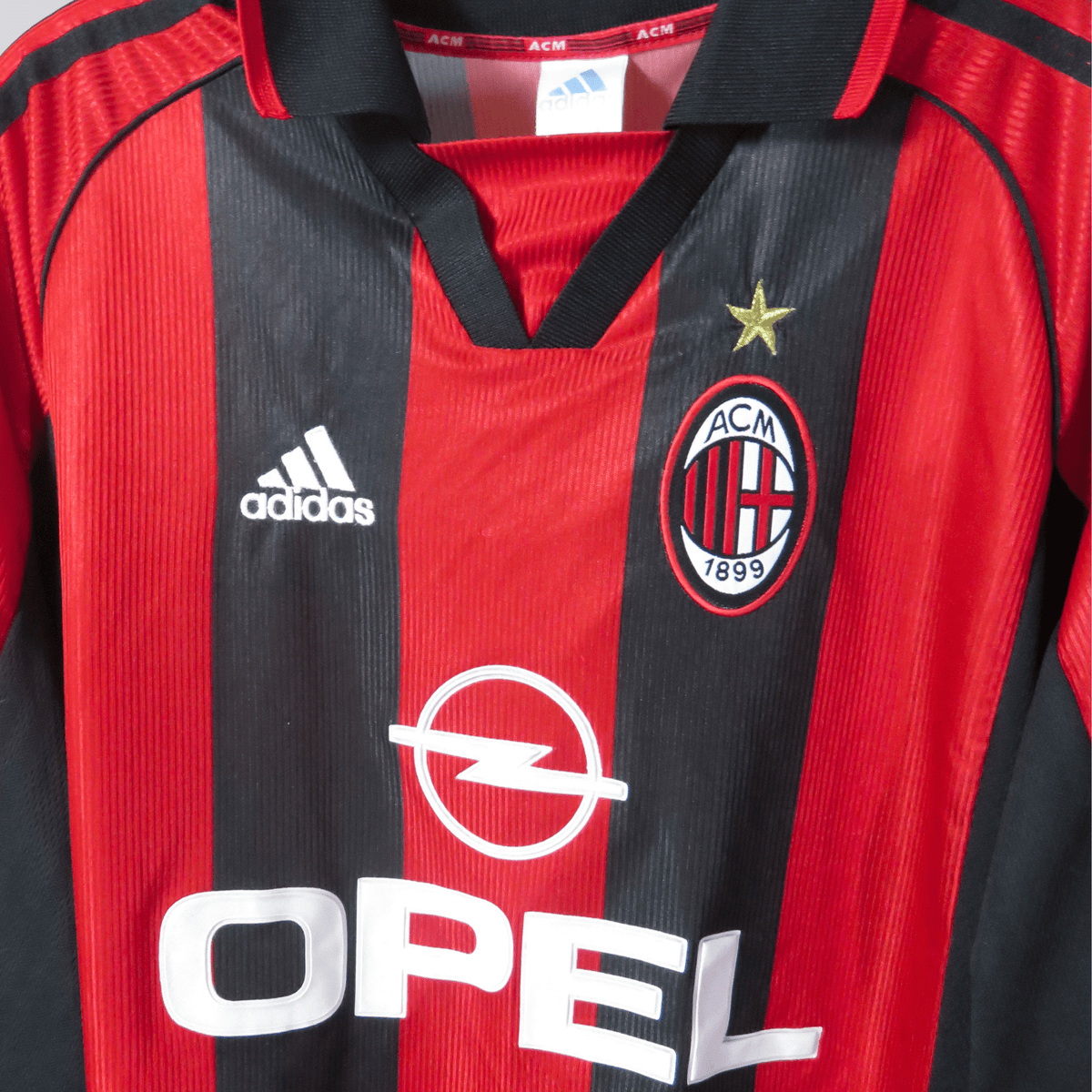 Original AC Milan 1998-2000 Home football shirt, size XL, Maldini 3 | Nostalgic Football Shirts
