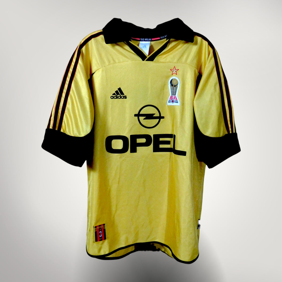 Authentic Adidas AC Milan 1999-2000 Fourth shirt, Maldini 3 on the back, size M | Nostalgic Football Shirts