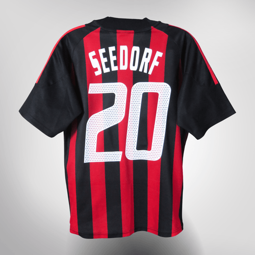 Vintage AC Milan 2002-2003 Home football shirt with Seedorf 20 print, size S | Nostalgic Football Shirts