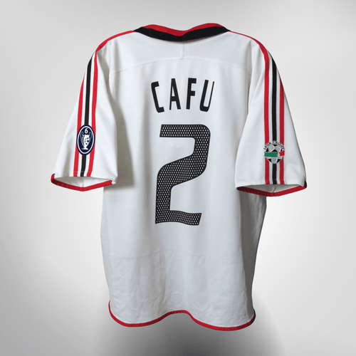 Vintage AC Milan 2003-2004 Away football shirt with Cafu 2 print, size L | Nostalgic Football Shirts