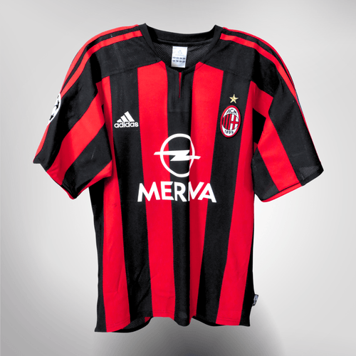 Authentic Adidas AC Milan 2003-2004 Home shirt, Rui Costa 10 on the back, size S | Nostalgic Football Shirts