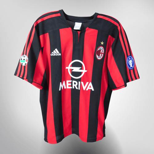 Authentic Adidas AC Milan 2003-2004 Home shirt, Shevchenko 7 on the back, size M | Nostalgic Football Shirts