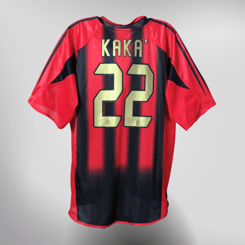Vintage AC Milan 2004-2005 Home football shirt with Kaka 22 print, size L | Nostalgic Football Shirts