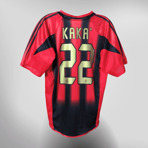 Vintage AC Milan 2004-2005 Home football shirt with Kaka 22 print, size S | Nostalgic Football Shirts