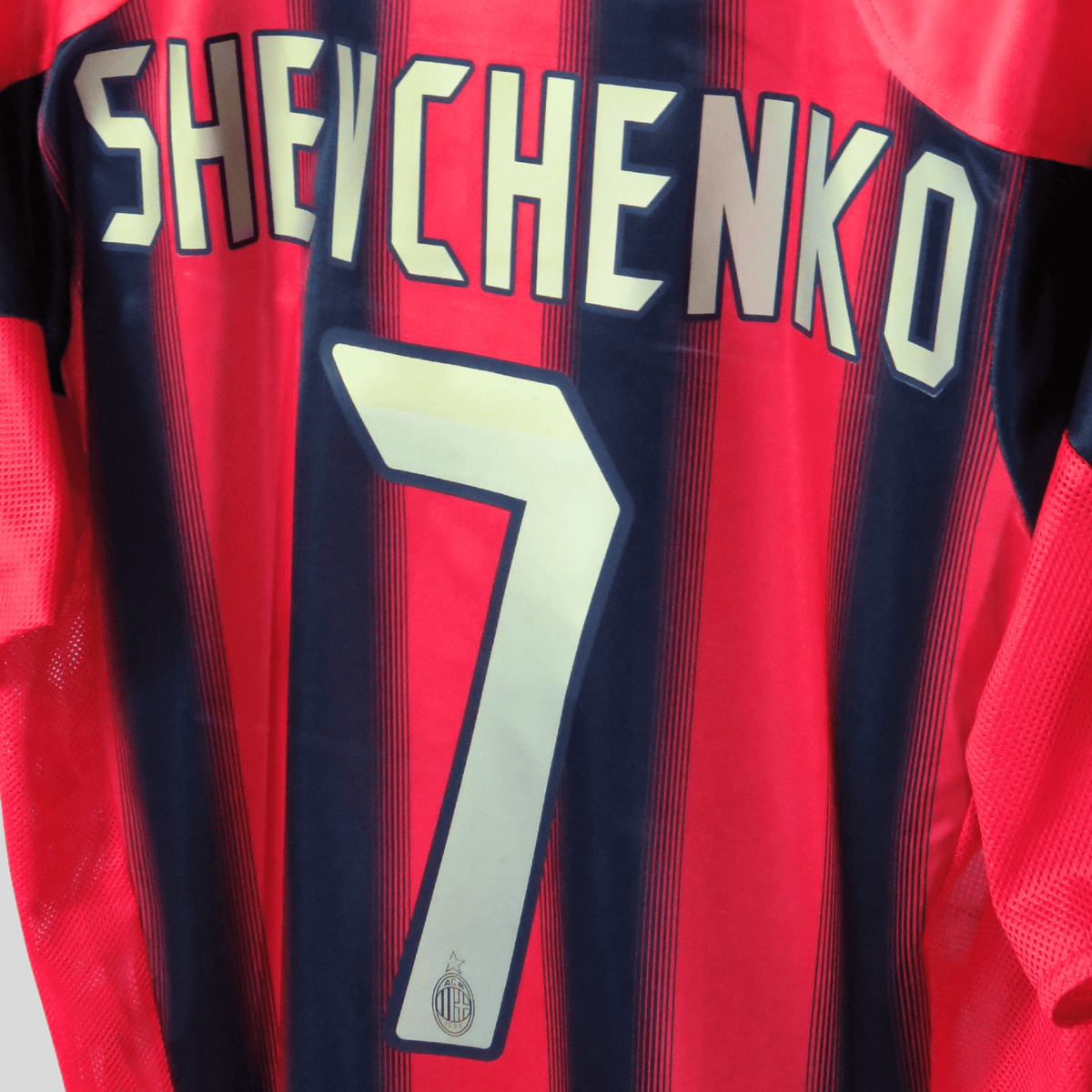 Retro AC Milan 2004-2005 Home football jersey by Adidas, Shevchenko 7, size S | Nostalgic Football Shirts