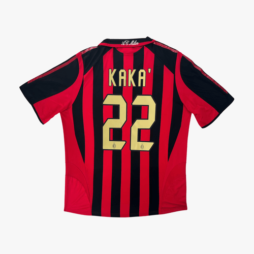 Vintage AC Milan 2005-2006 Home football shirt with Kaka 22 print, size L | Nostalgic Football Shirts