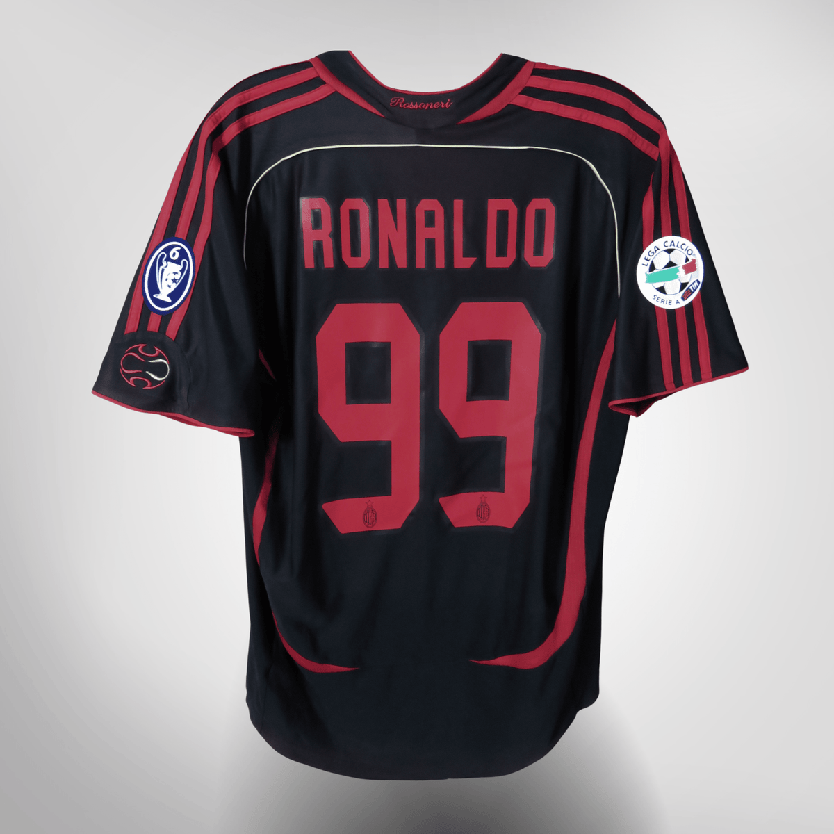 Vintage AC Milan 2006-2007 Third football shirt with Ronaldo 99 print, size L | Nostalgic Football Shirts