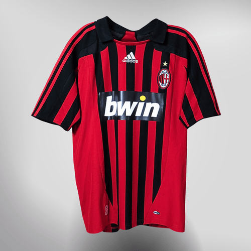 Authentic Adidas AC Milan 2007-2008 Home shirt, Maldini 3 on the back, size L, product code 695041 | Nostalgic Football Shirts