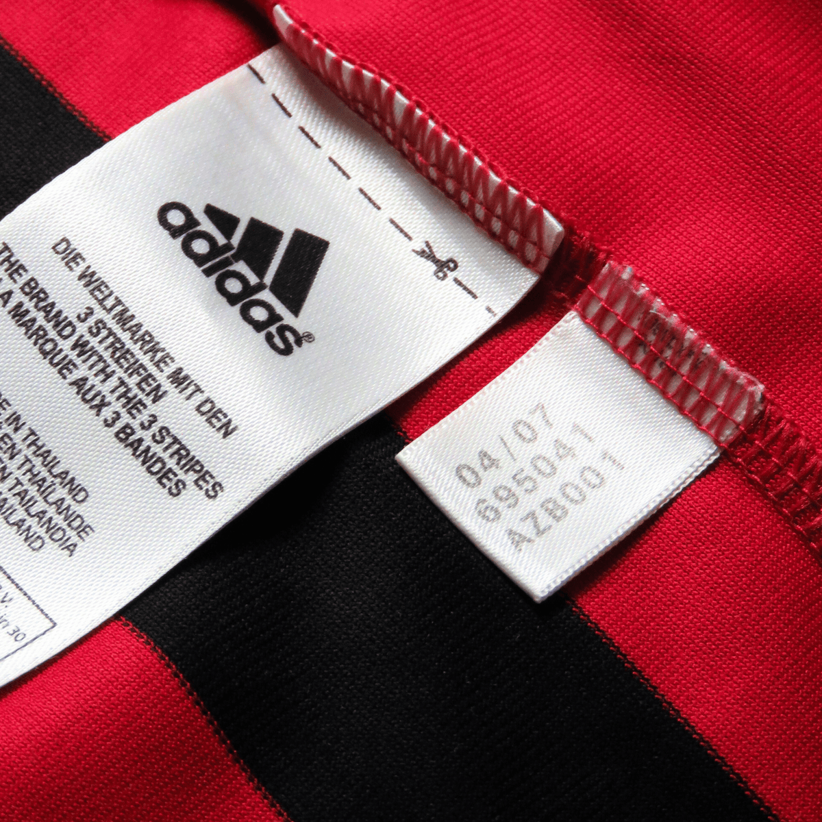 Authentic Adidas AC Milan 2007-2008 Home shirt, Maldini 3 on the back, size L | Nostalgic Football Shirts
