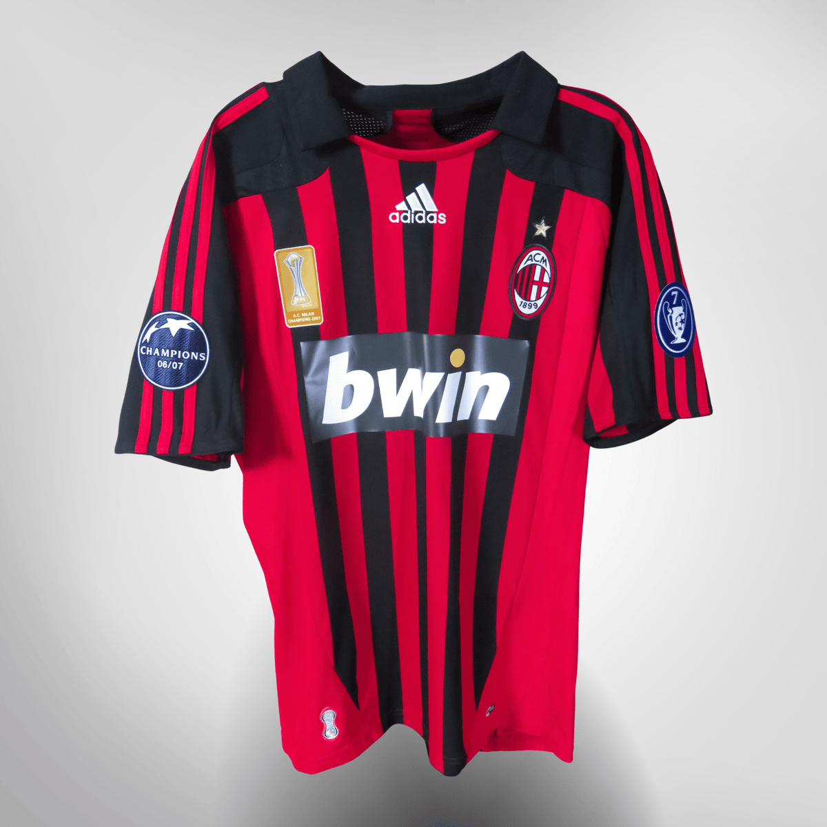 Authentic Adidas AC Milan 2007-2008 Home shirt, Pato 7 on the back, size M | Nostalgic Football Shirts