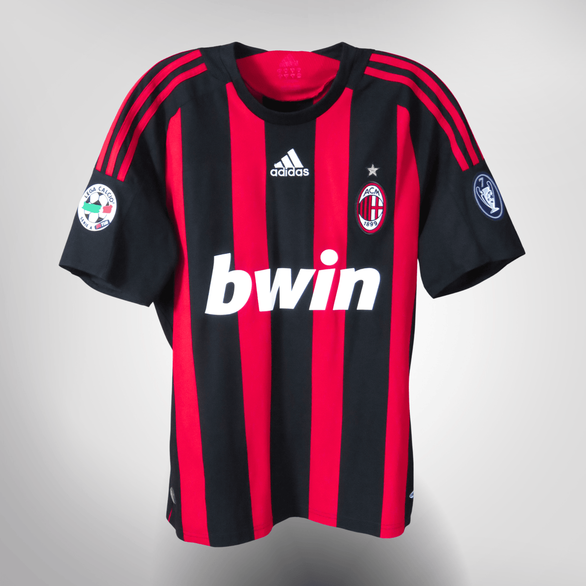 Authentic Adidas AC Milan 2008-2009 Home shirt, Beckham 32 on the back, size M | Nostalgic Football Shirts