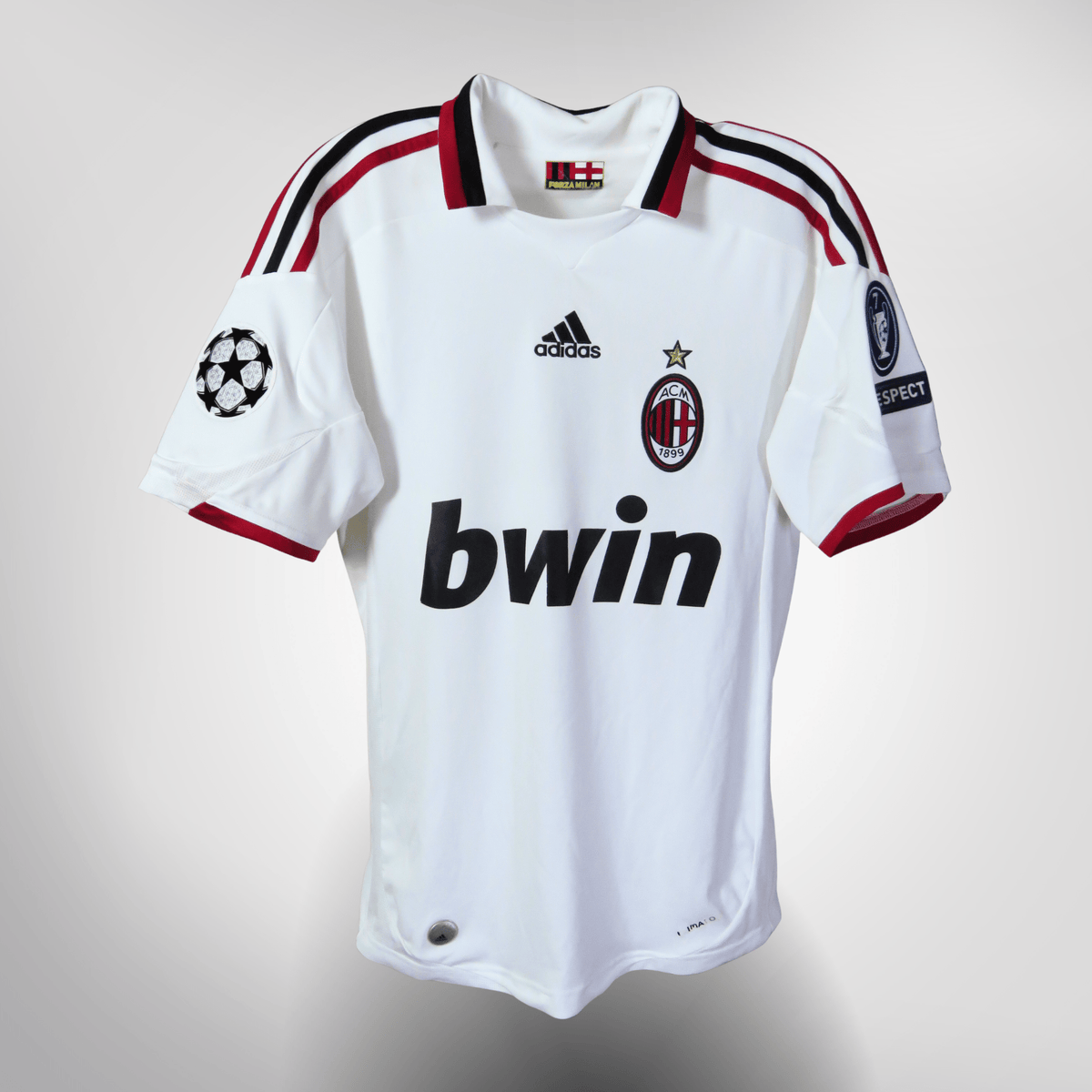 Authentic Adidas AC Milan 2009-2010 Away shirt, Ronaldinho 80 on the back, size S | Nostalgic Football Shirts
