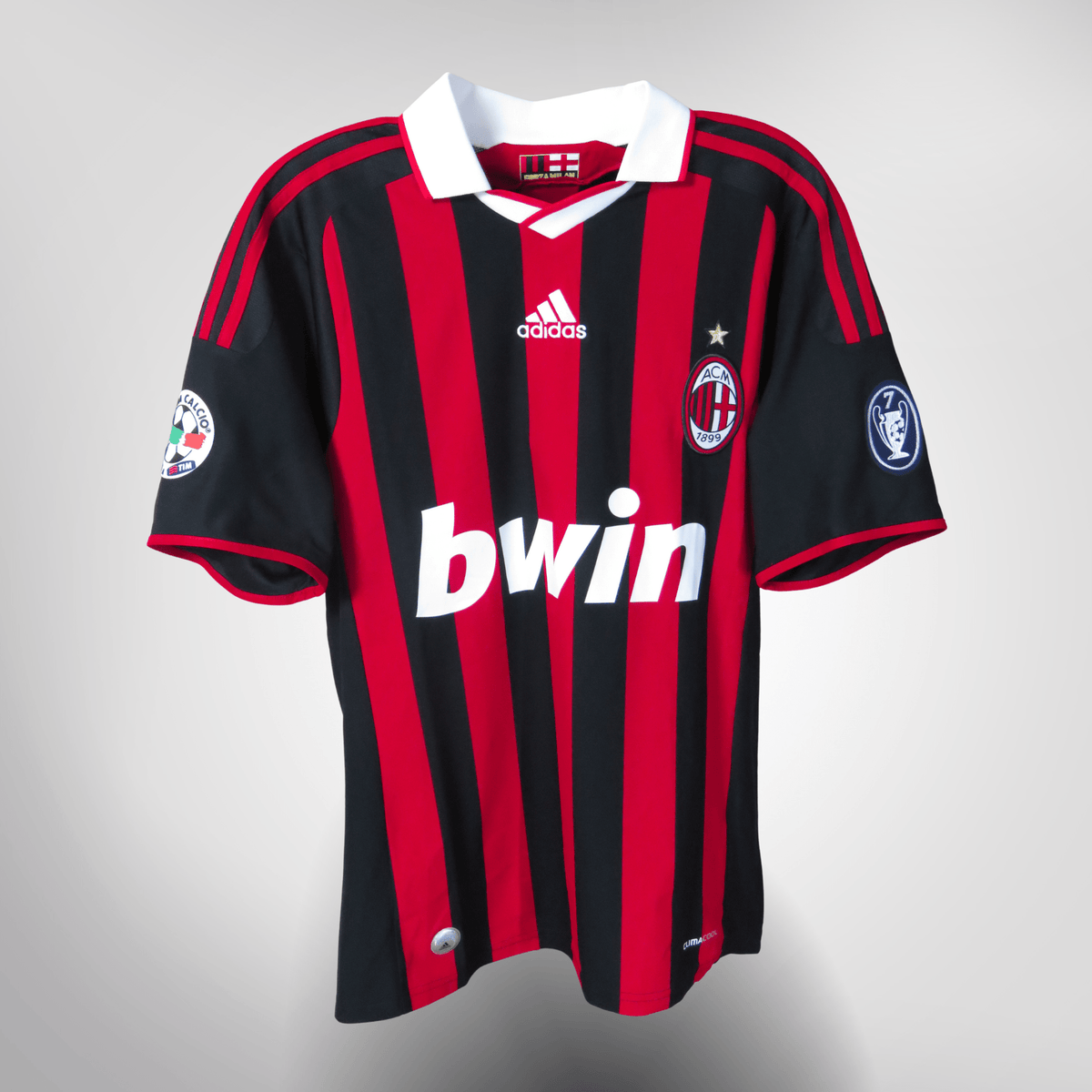 Authentic Adidas AC Milan 2009-2010 Home shirt, Beckham 32 on the back, size S | Nostalgic Football Shirts
