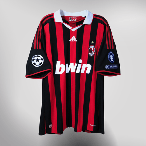 Authentic Adidas AC Milan 2009-2010 Home shirt, Maldini 3 on the back, size XL, product code E84210 | Nostalgic Football Shirts