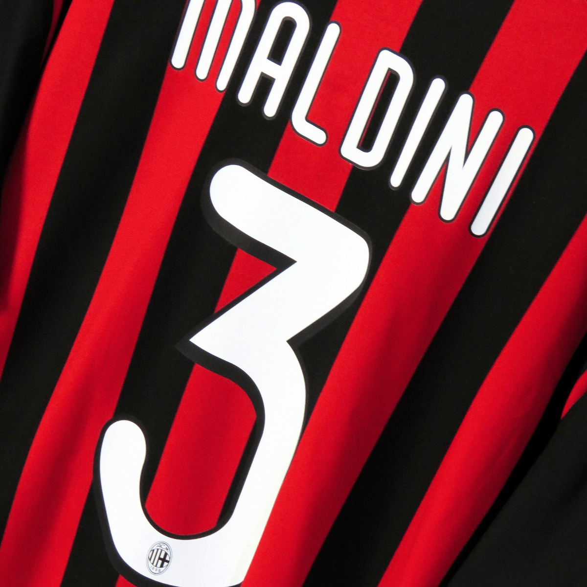 Retro AC Milan 2009-2010 Home football jersey by Adidas, Maldini 3, size XL | Nostalgic Football Shirts