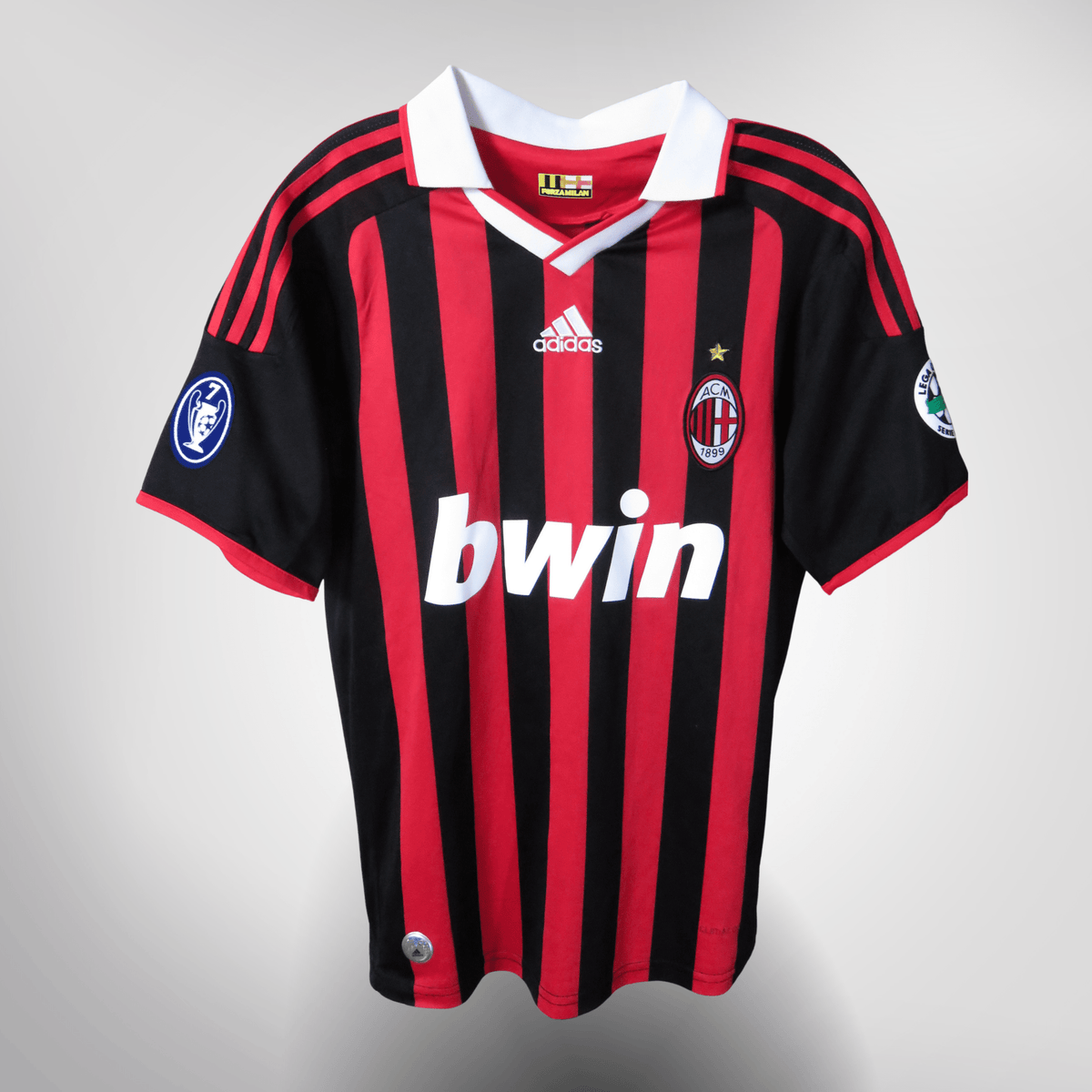 Authentic Adidas AC Milan 2009-2010 Home shirt, Seedorf 10 on the back, size L | Nostalgic Football Shirts